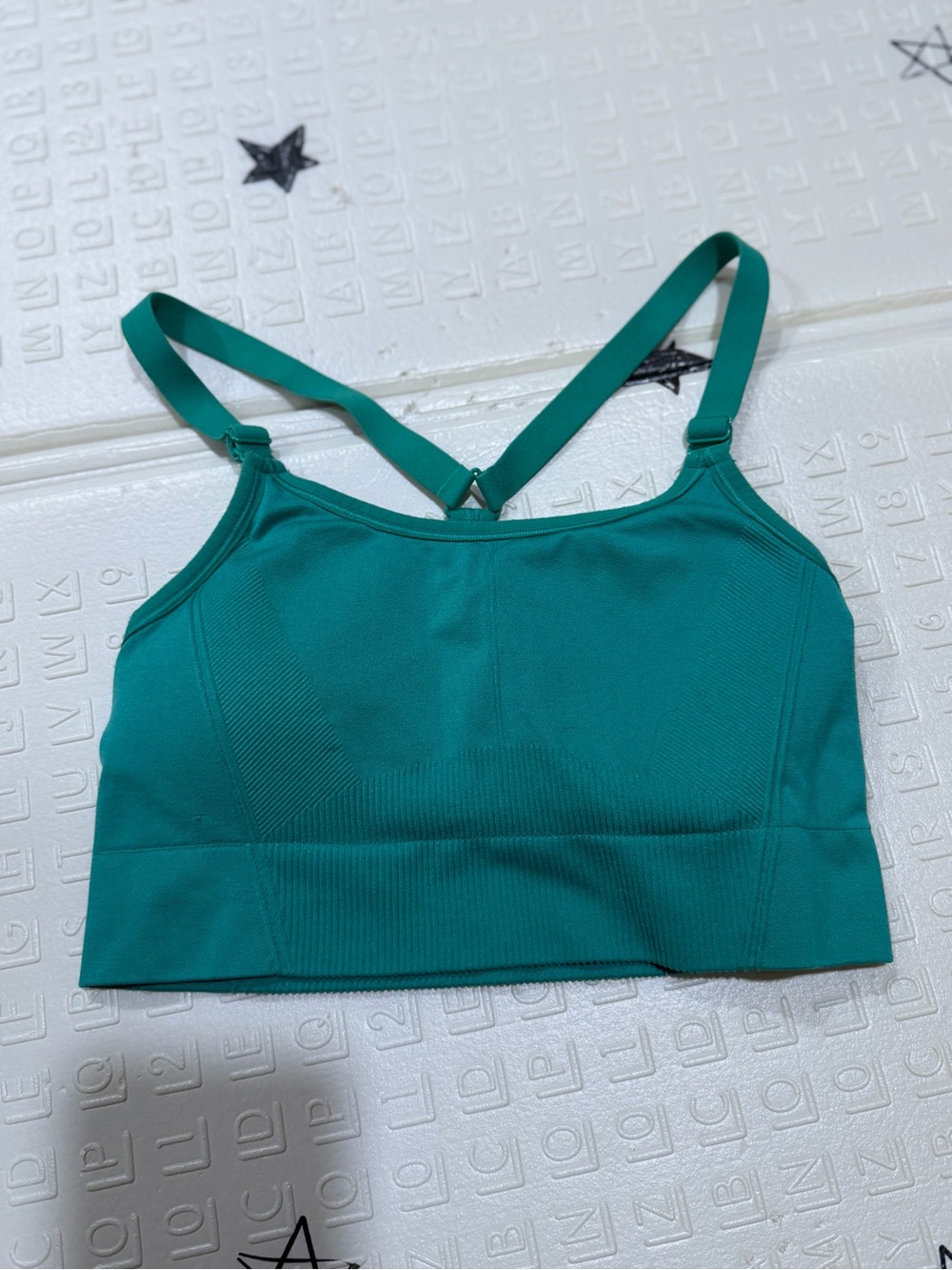 all in motion Teal Seamless Strappy Sports Bralette